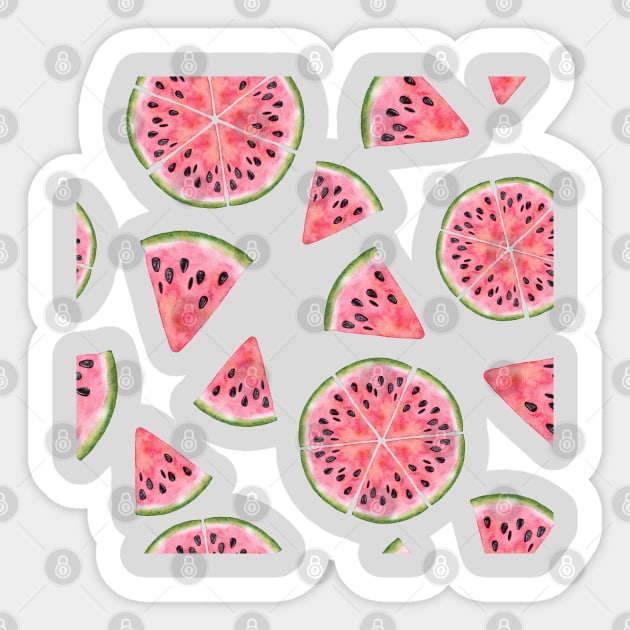 Watermelon Tropical Summer Sticker by JDaneStore